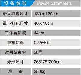 HX-180半自動(dòng)紙箱打捆機(jī)參數(shù)
